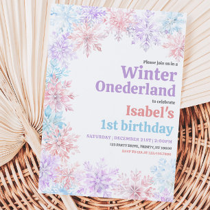 Winter Onderland Birthday Invitation