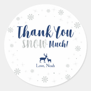 Winter onderland, Thank you snow much sticker