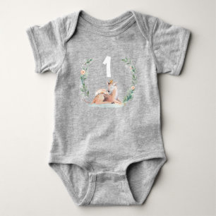 Winter Onederland 1st Birthday Deer Shirt Romper