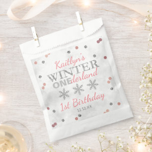 Winter ONEderland 1st Birthday Favour Bags