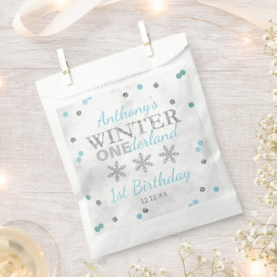Winter ONEderland 1st Birthday Favour Bags