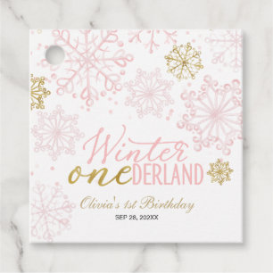 Winter Onederland 1st Birthday  Favour Tags