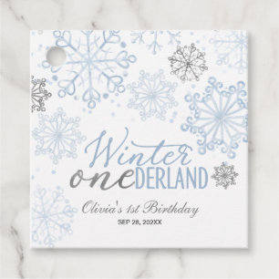 Winter Onederland 1st Birthday  Favour Tags
