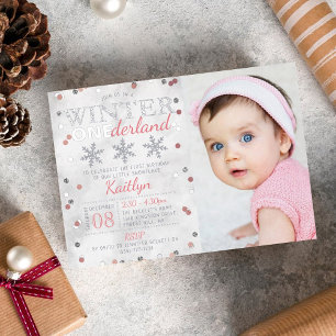 Winter ONEderland 1st Birthday Photo Real