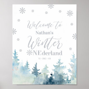 Winter onederland 1st Birthday Welcome Sign