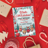 Winter ONEderland Animals First Birthday Party