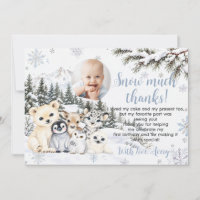 Winter Onederland Arctic Animals Birthday Photo