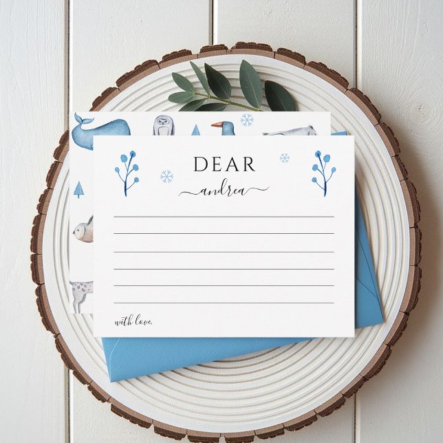 Winter Onederland Arctic Animals Time Capsule Enclosure Card (Creator Uploaded)