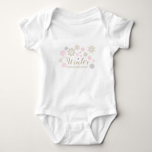 Winter ONEderland baby bodysuit (Front)