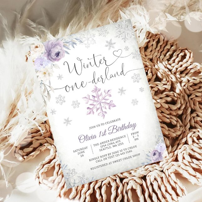Winter Onederland Birthday Invitation (Creator Uploaded)