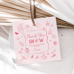 Winter Onederland Birthday Party Favor Tags