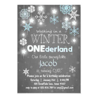 winter birthday invitations