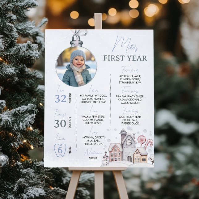 Winter Onederland Birthday Photo Milestone Sign (Creator Uploaded)