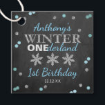 Winter ONEderland Chalkboard 1st Birthday Favour Tags<br><div class="desc">Celebrate in style with these cute and very trendy birthday party favour tags. This design is easy to personalise with your special event wording and your guests will be thrilled when they see these fabulous tags. Matching shower items can be found in the collection.</div>