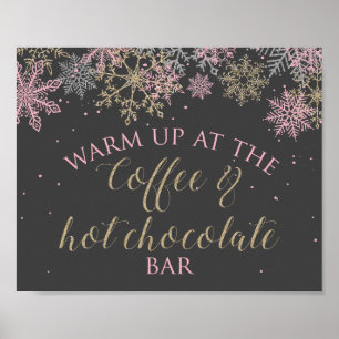 Winter Onederland Coffee and Hot Chocolate Sign