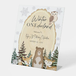 Winter ONEderland First Birthday Welcome Sign
