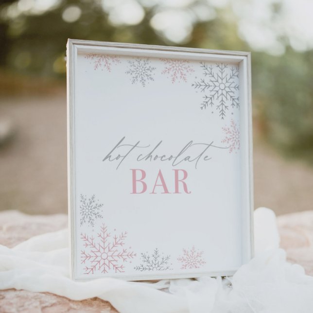 Winter Onederland Glitter Hot Chocolate Bar Sign (Creator Uploaded)