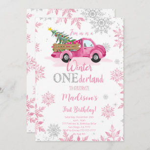 Winter ONEderland Invitation