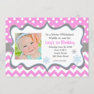 Winter ONEderland Invitation