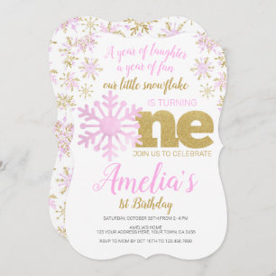 Winter ONEderland Invitation