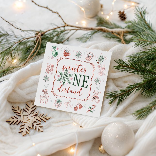 Winter ONEderland Party Napkin (Creator Uploaded)