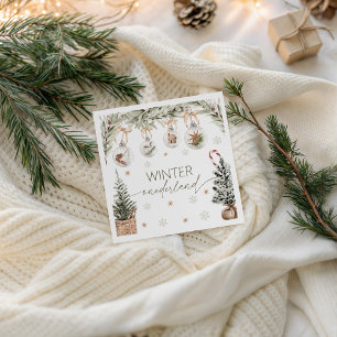 Winter Onederland Party Napkin