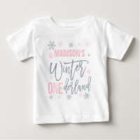 Winter ONEderland Pink 1st Birthday Outfit