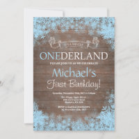 Winter Onederland Rustic Boy 1st Birthday