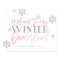 Winter ONEderland Silver Glitter Pink Welcome Sign