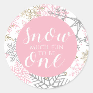 Winter Onederland Snow much fun to be one sticker