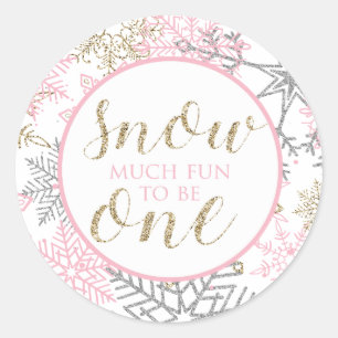 Winter Onederland Snow Much Fun to be ONE sticker