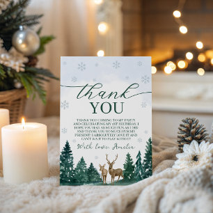Winter ONEderland Thank You Card