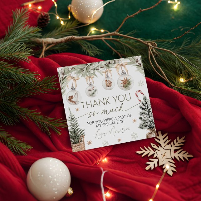 Winter Onederland Thank You Tag (Creator Uploaded)