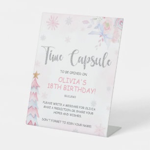 Winter Onederland Time Capsule Sign