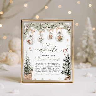 Winter Onederland Time Capsule Sign