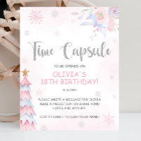 Winter Onederland Time Capsule Sign