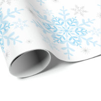 Winter ONEderland Wonderland Blue Silver Snowflake