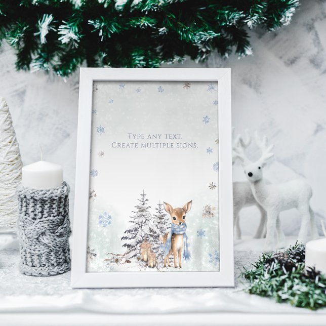 Winter ONEderland Your Text Poster (Creator Uploaded)