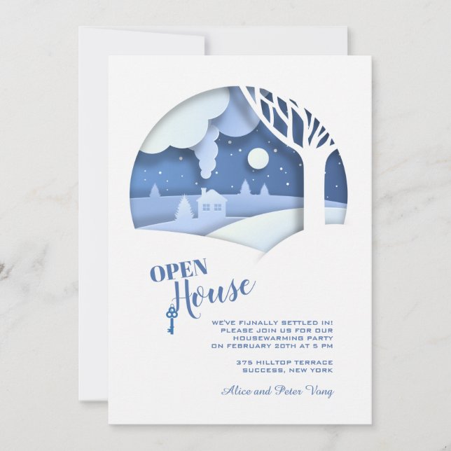 Winter Open House Invitation (Front)
