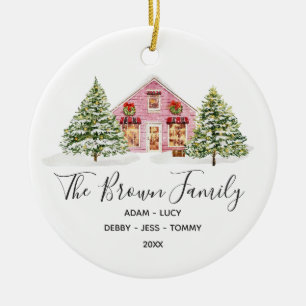 Winter Our First Christmas in our new home Ceramic Tree Decoration