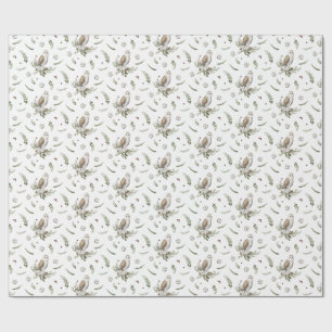 Winter Owl Gift Wrapping Paper