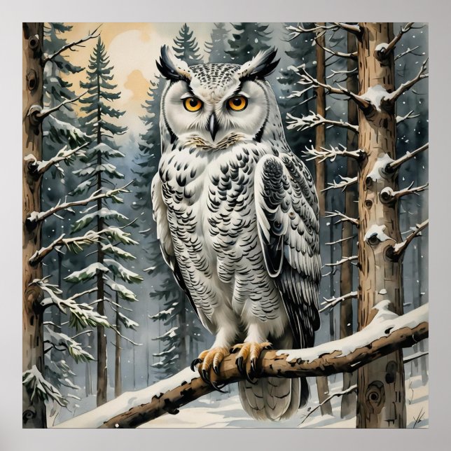 Winter Owl Poster (Front)