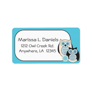 Winter Owls Address Labels