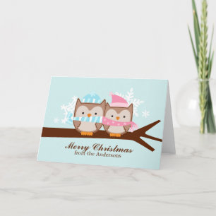 Winter Owls Christmas Cards