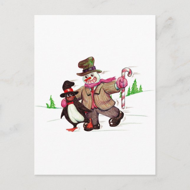 Winter Pals Postcard (Front)