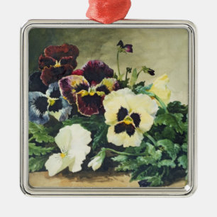 Winter Pansies, 1884 Metal Tree Decoration
