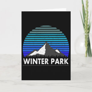 Winter Park Colorado Bluebird Mountain Card