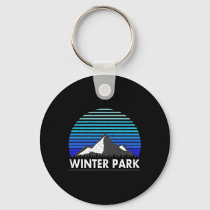 Winter Park Colorado Bluebird Mountain Key Ring