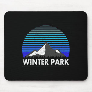 Winter Park Colorado Bluebird Mountain Mouse Mat