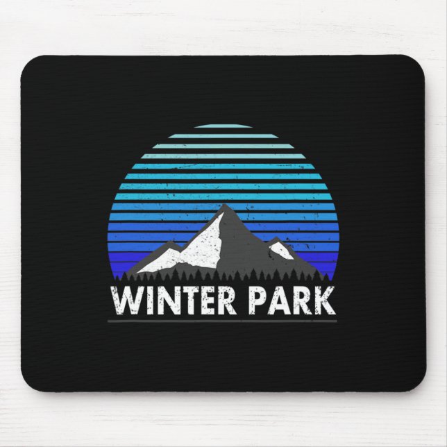 Winter Park Colorado Bluebird Mountain  Mouse Mat (Front)